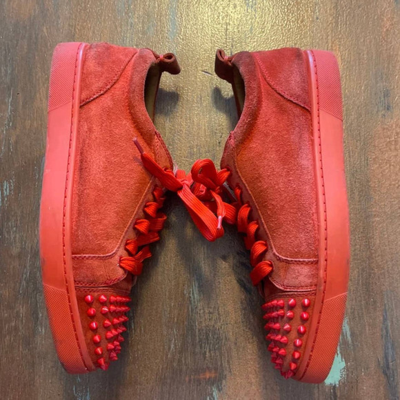 Authentic Louboutin Men's Spike Sneakers Sz 42 - Picture 5 of 11